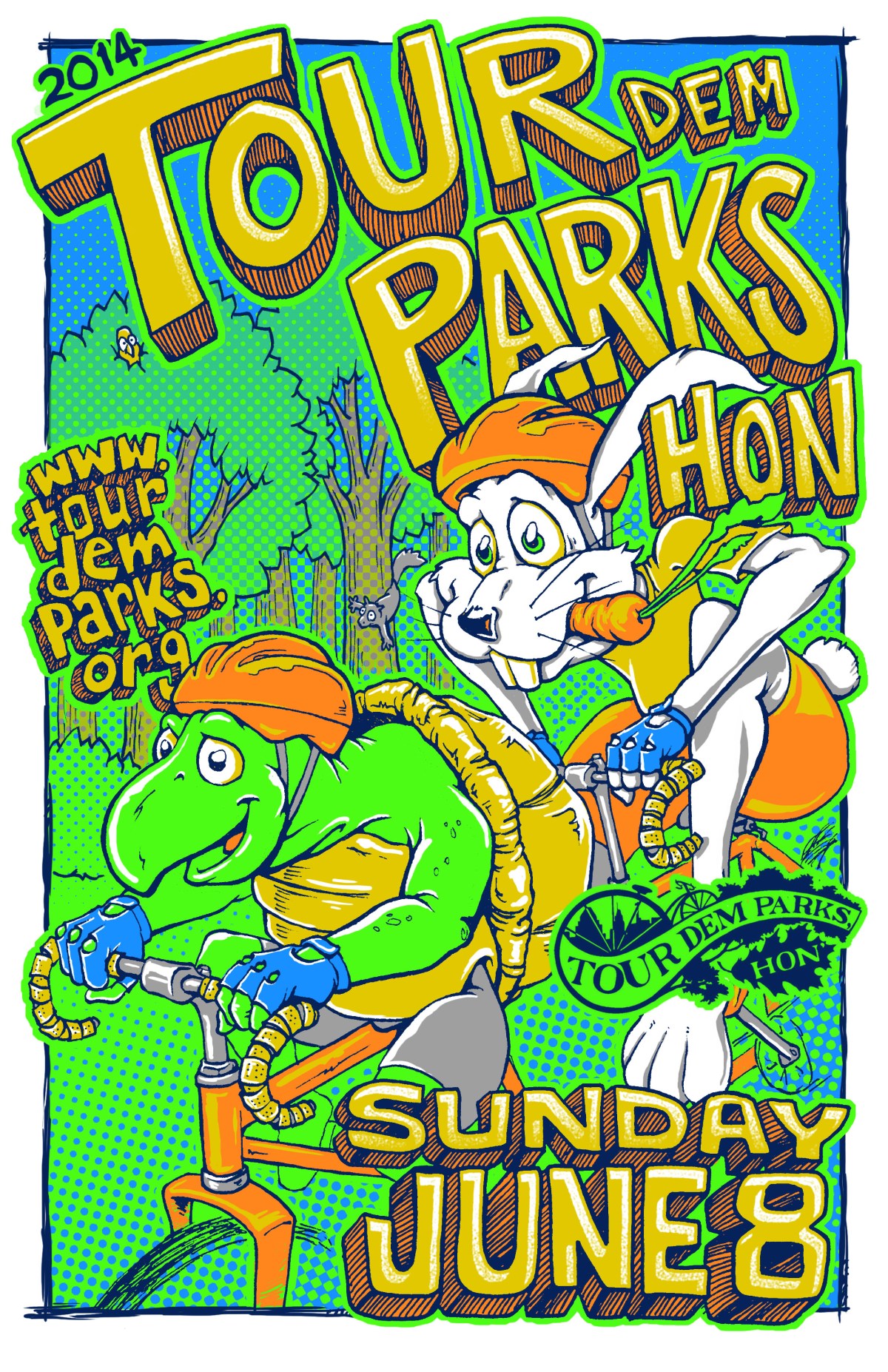 2014 Tour Dem Parks poster